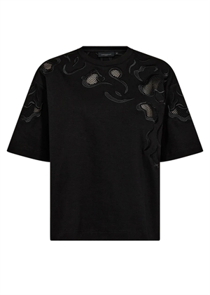 Muse tee with Emb. Sort Copenhagen Muse 